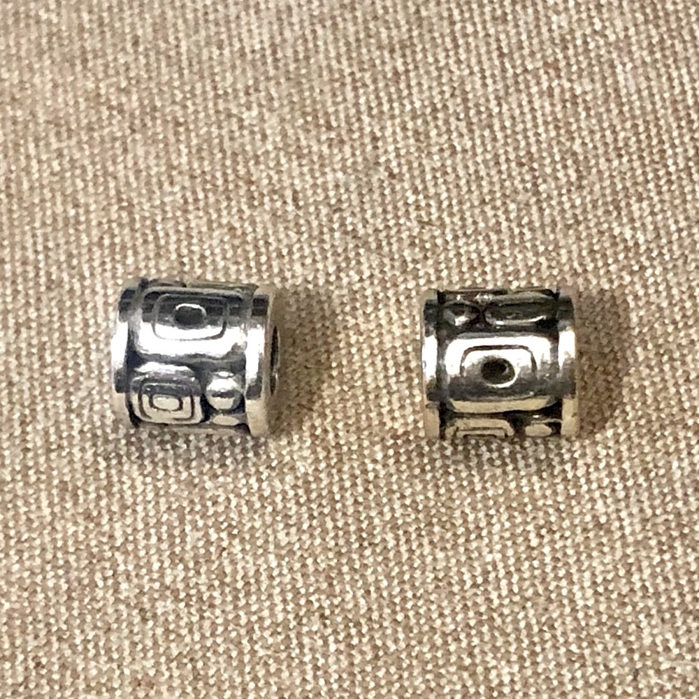 Two 🆕 Brighton Mini Nexus beads Fit MINI holders ONLY Geometric design Retired